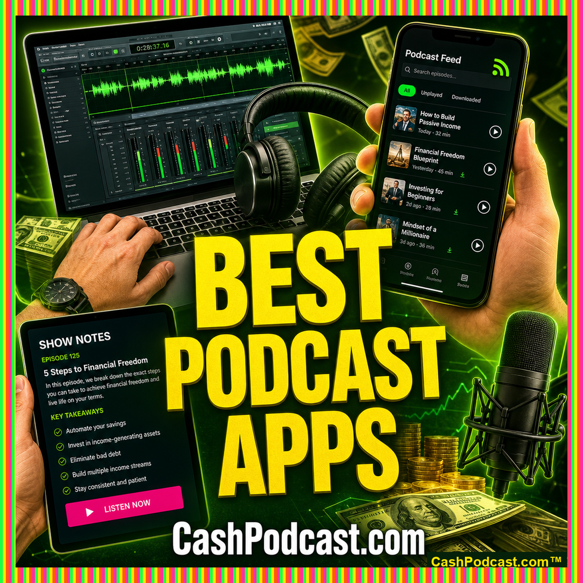 Best Podcast Apps for a Cash Show: Four Jobs, Not Forty Logos
